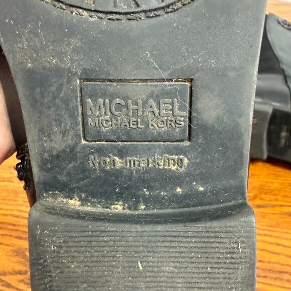 Michael Kors Emma Lily Side Zipper Black Boots Girls Size 4 - Picture 8 of 12